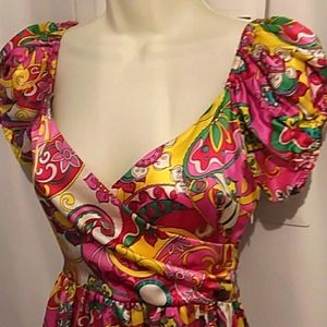 Betsey Johnson Vintage Paisley Dress EUC